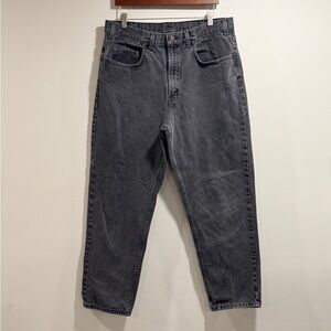 GAP Men's Vintage Black Wash Straight Jeans Size 36x28‎